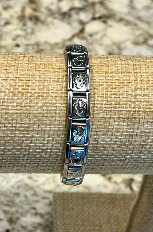 Heart 2 Heart Silver Charm Bracelet
