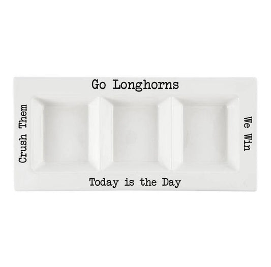 UT Longhorns Condiment Serving Platter - Texas Fan Tailgate Gift