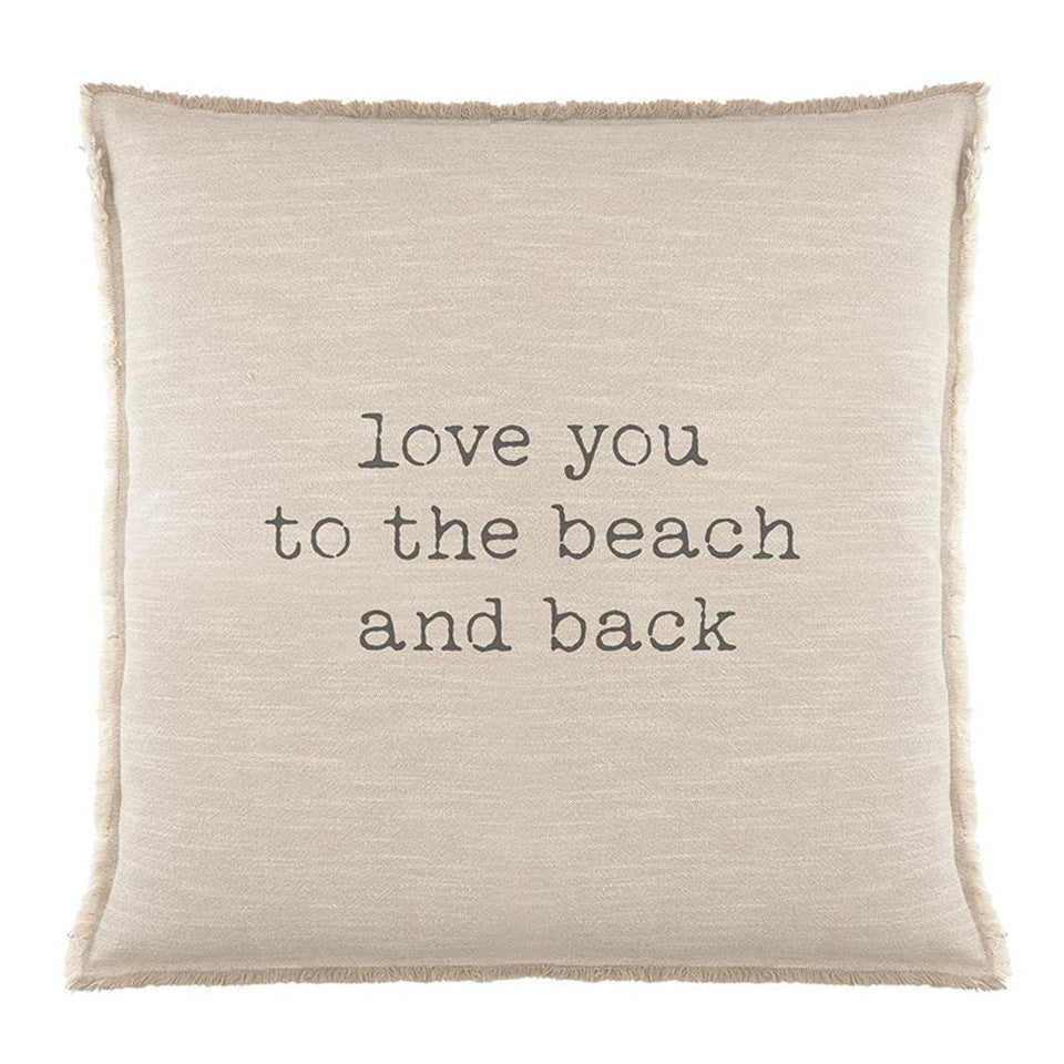 Love You To The Beach Pillow