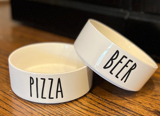 Pizza & Beer Pet Dish Combo