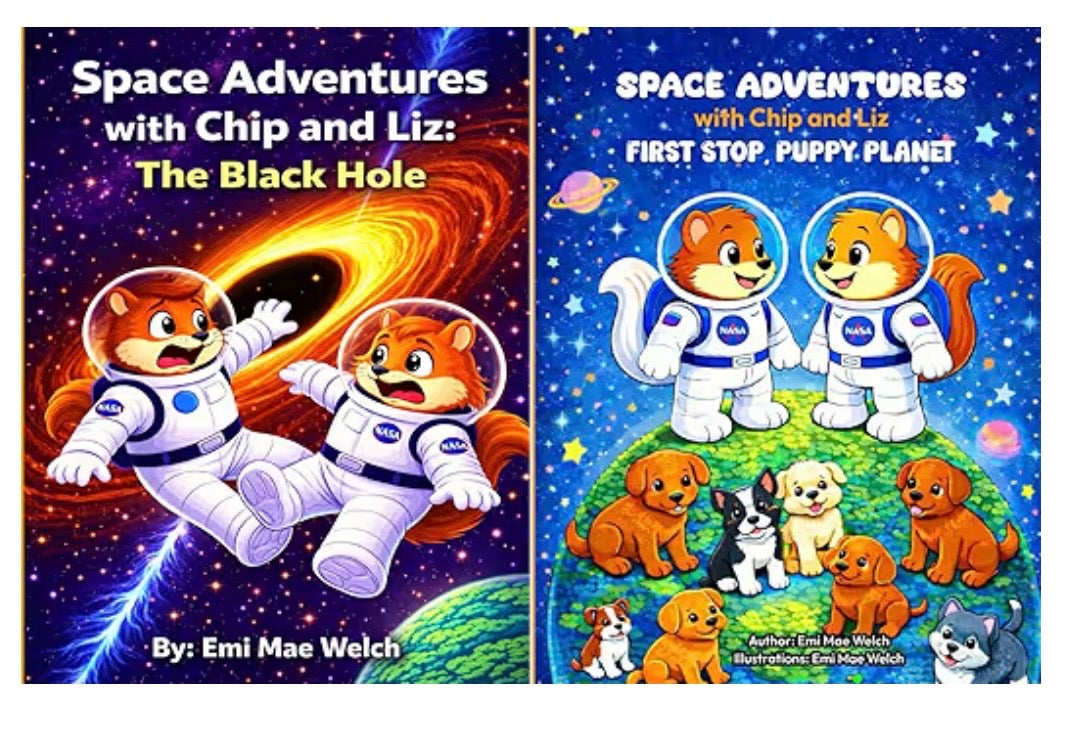 Space Adventures with Chip & Liz 2 Book Series