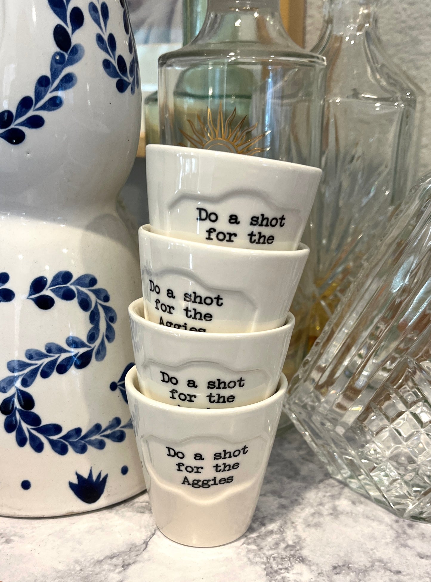 Aggies Shot Glass 4 Pack