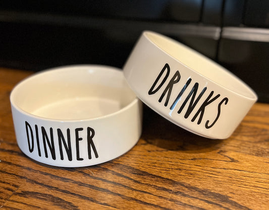 Dinner & Drinks Pet Dish Combo