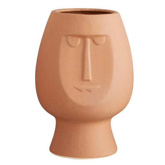 Ceramic Wide Face Planter Pot - Decorative Plant Pot for Home & Office Décor