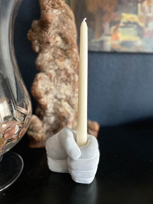 Fist Bump Candle Holder