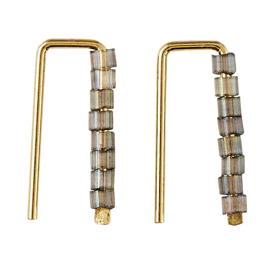 Chemistry Earring: Labradorite