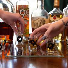 Tic Tac Toe Shot Glass Style