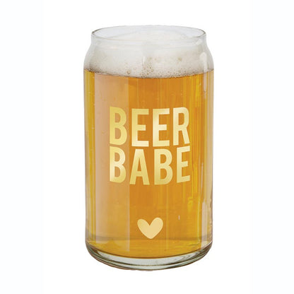 Beer Babe Beer Can Glass - Funny Gift for Women Who Love Beer