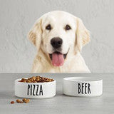Pizza & Beer Pet Dish Combo