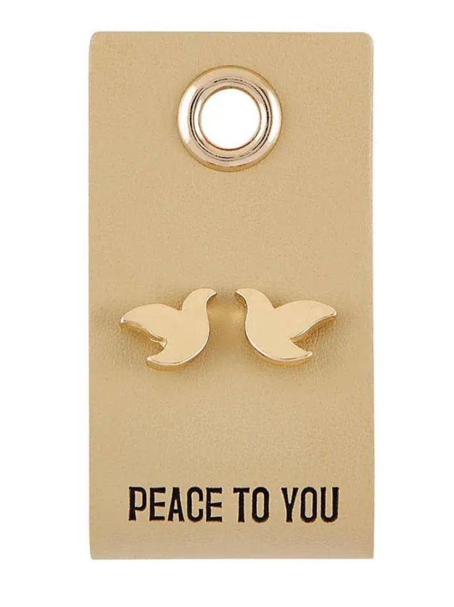 Peace To You Dove Earrings