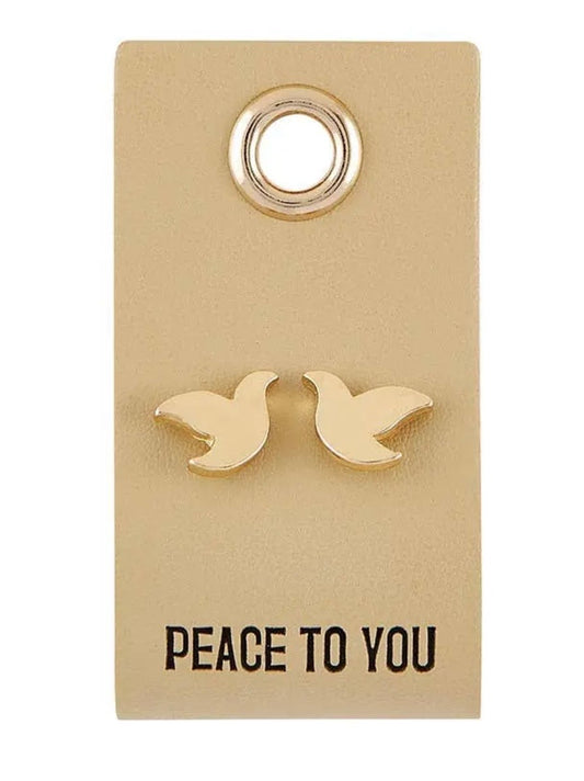 Peace To You Dove Earrings