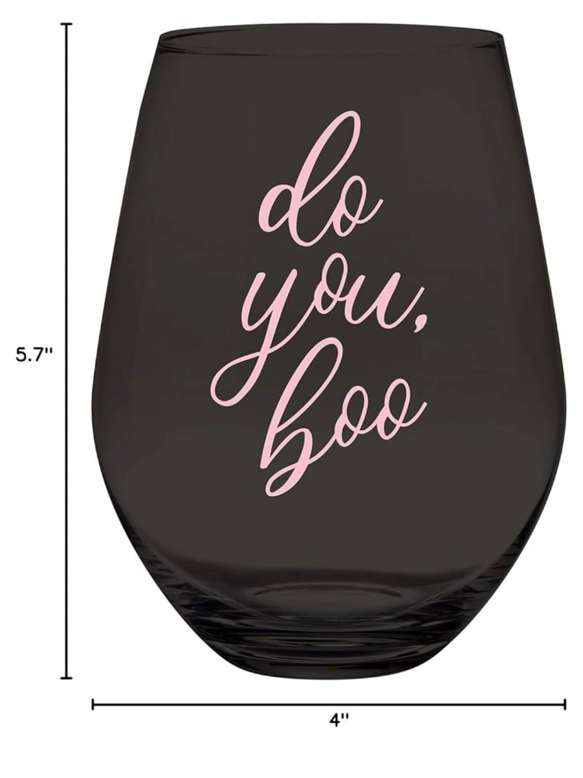 Do You, Boo Whole Bottle Wine Glass