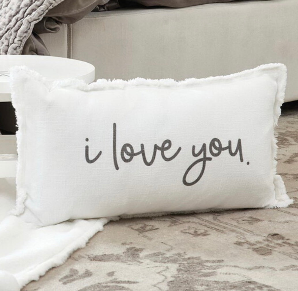 I Love You Lumbar Pillow