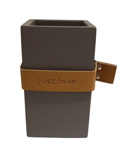 Just Love Cement Pen Holder