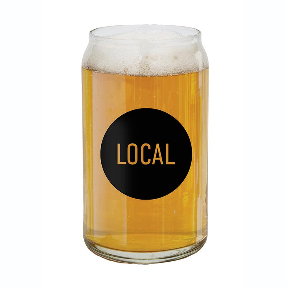 Local Beer Can Glass