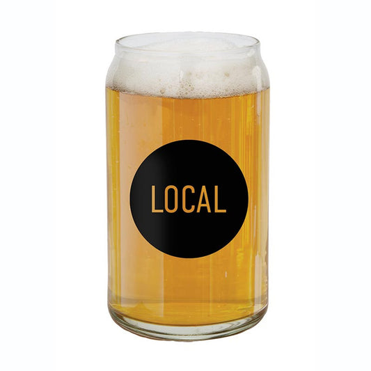 Local Beer Can Glass