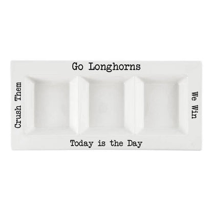 UT Longhorns Condiment Serving Platter - Texas Fan Tailgate Gift