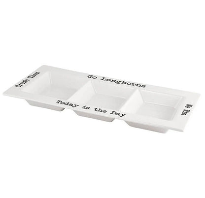 UT Longhorns Condiment Serving Platter - Texas Fan Tailgate Gift
