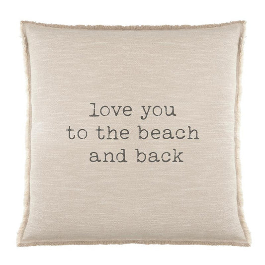 Love You To The Beach Pillow