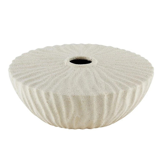 Coastal Ceramic Candle Holder - Ocean-Inspired Beach Décor Candleholder