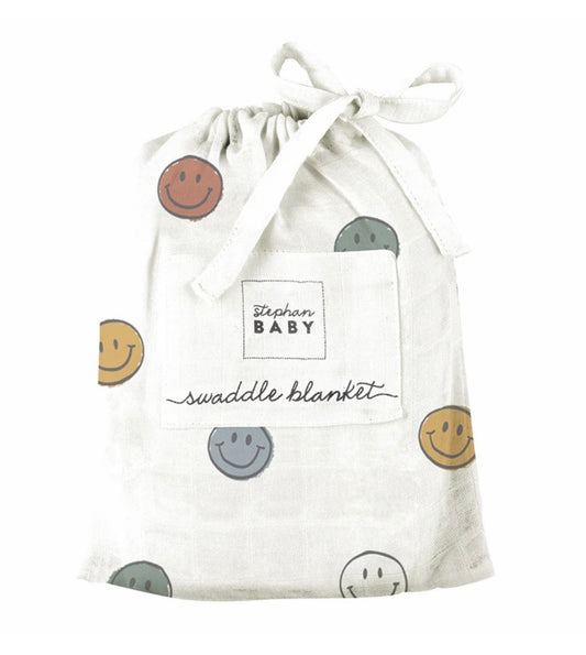 Smiley Face Swaddle Blanket