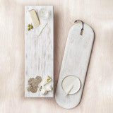 Long Charcuterie Board: Whitewashed