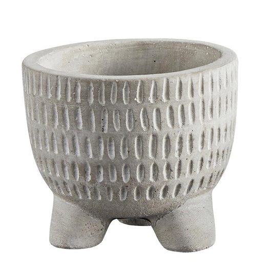 Notches Countertop Cement Pot