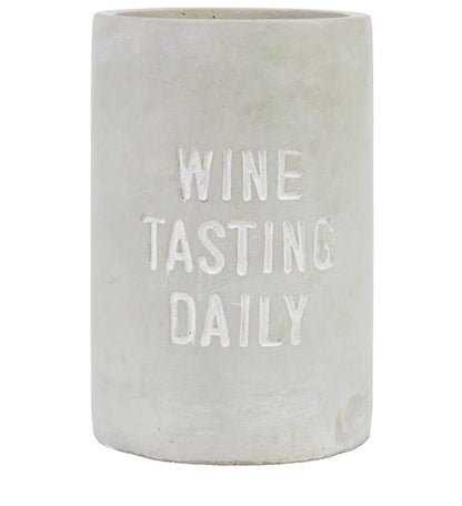 Wine Chiller Bucket Modern Cement | "Wine Tasting Daily" Wine Bottle Cooler