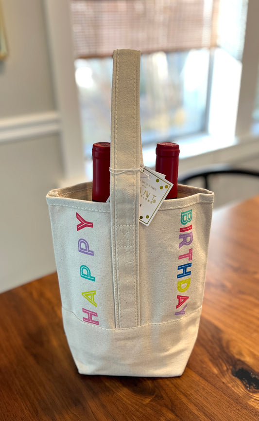 Happy Birthday Wine Tote
